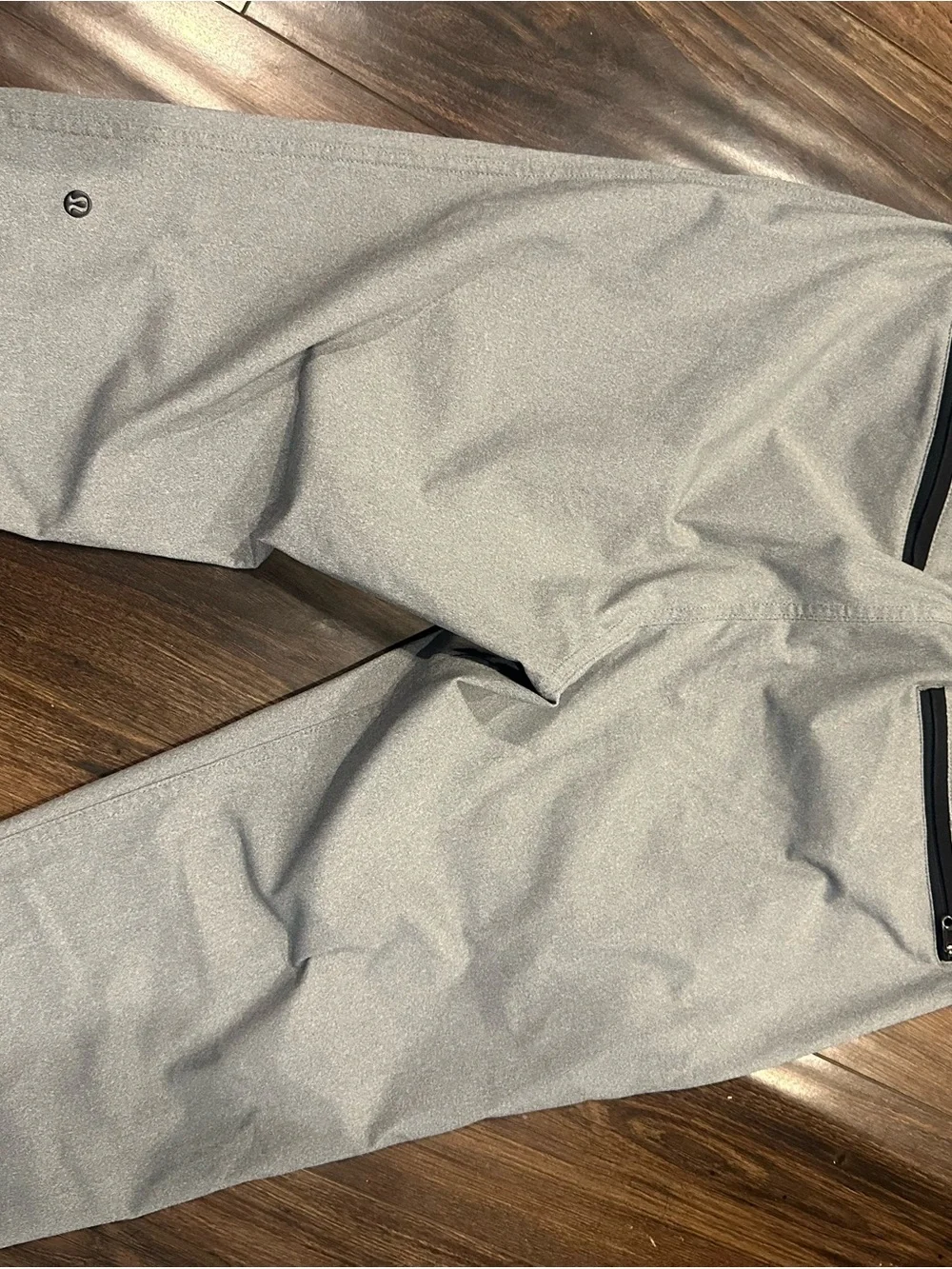 lululemon athletica Gray Jogger Pants with Black Elastic Waistband